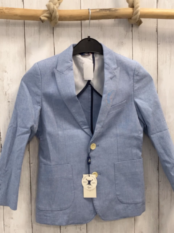 neu Tizzas Sakko Gr. 128  hellblau meliert