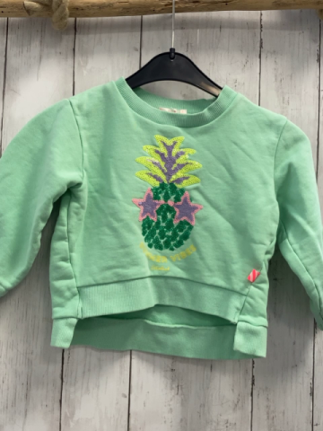 Billieblush  Pullover  Gr. 86  hellgrün bunte Pailettenananas 