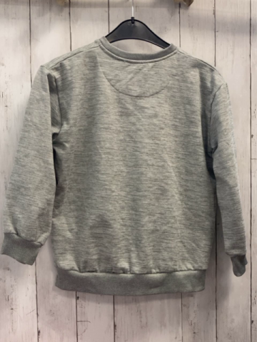 Levi´s  Pullover  Gr. 134  grau meliert rosa lachs weiße Schrift 
