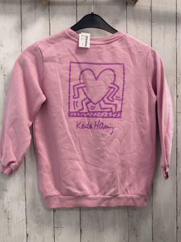 H&M  Pullover  Gr. 140  rosa rotes Herz mit Gesicht