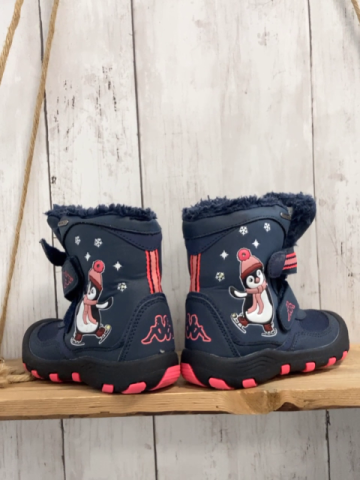 Kappa Boots Gr. 25  blau Pinguin Plüchfutter leuchten