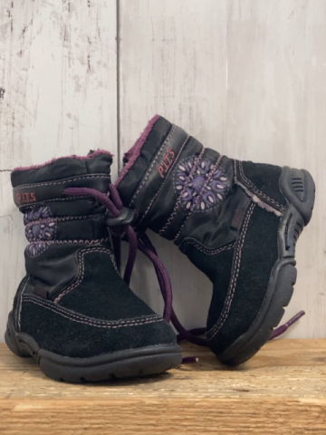   Stiefel  Gr. 20  schwarz pflaume Bund Kristall gefüttert 