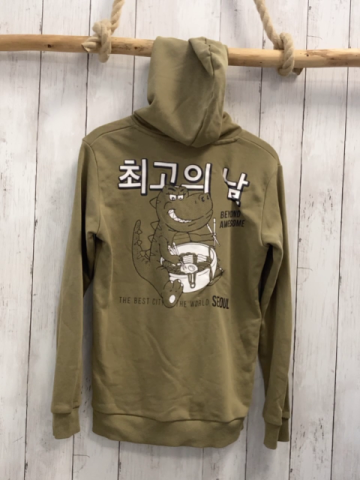 Waikiki  Pullover  Gr. 146/152  sand Kapuze Schrift 