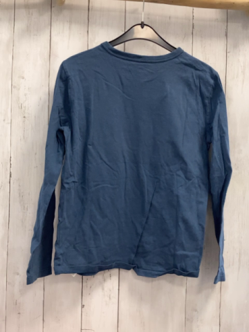 GAP  Langarmshirt  Gr. 140  blau Schrift orange Controller 