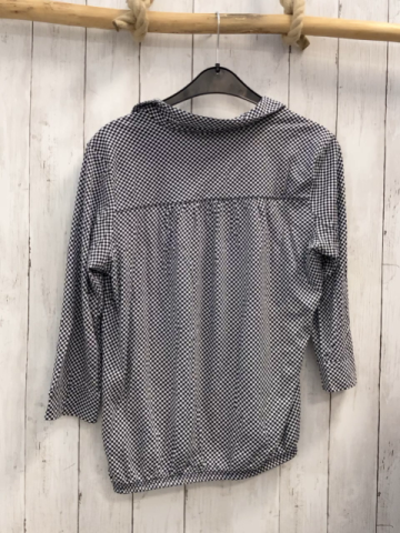 Marc O´ Polo Bluse Gr. 158  schwarz weiß gemustert Kragen 