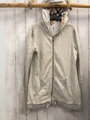 Burberry  Sweatjacke  Gr. 158/164  hellgrau Kapuze 