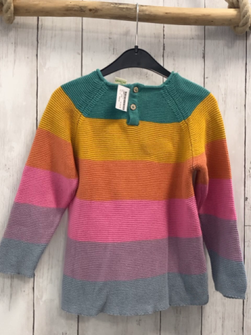 Alana  Pullover  Gr. 104  grün mais orange pink lavendel mint Streifen Strick