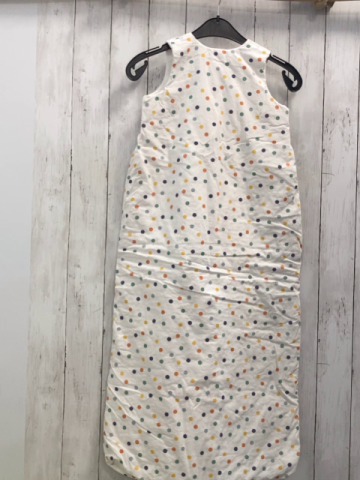   Schlafsack Gr. 110 cm  weiß bunte Punkte TOG 2