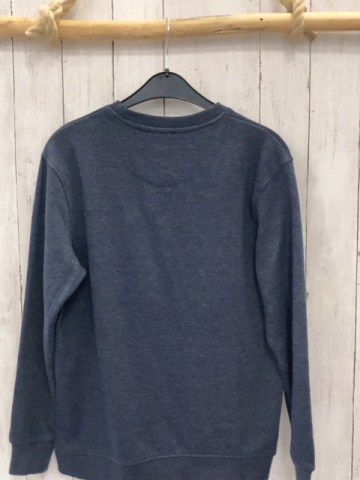   Pullover  Gr. 158/164  blau Fußballemblem mit Krone 