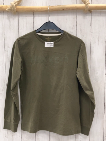 Hackett  Langarmshirt Gr. 158/164  kiwi Schrift 