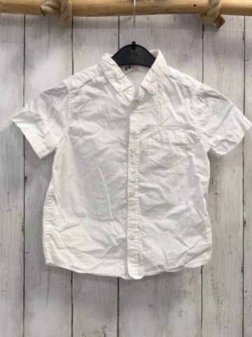 H&M  Sommerhemd  Gr. 98  weiß 