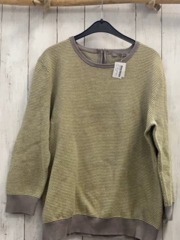 COS  Pullover  Gr. 158/164  grau gelb gemustert Strick 
