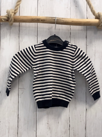   Pullover  Gr. 86  schwarz weiße Streifen Strick