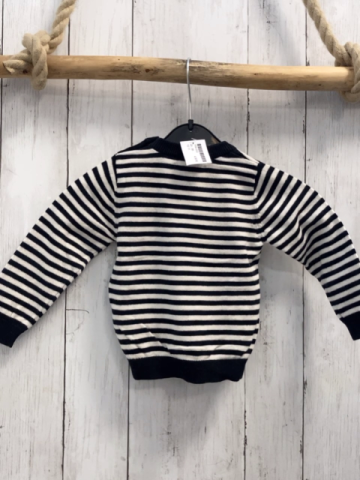   Pullover  Gr. 86  schwarz weiße Streifen Strick