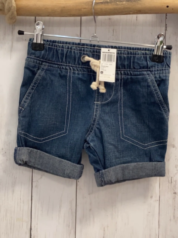 neu  Shorts  Gr. 92  blau jeans Umschlag weiße Kordel