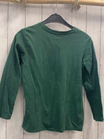 Bench  Langarmshirt  Gr. 140/146  grün weiß gelbe Schrift 