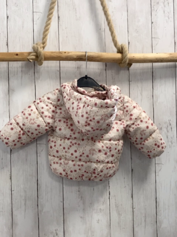 H&M Jacke Gr. 68  weiß rosa Blumen