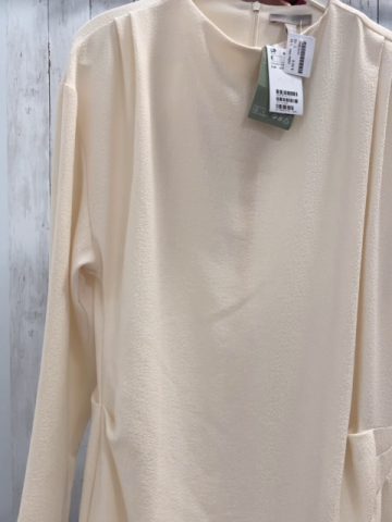 neu H&M  Kleid Gr. L creme Struktur 