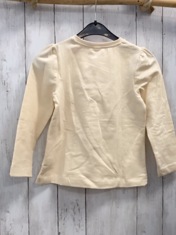 neu  Pullover  Gr. 122  creme bunte Quadrate mit Blumen 