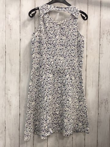 Garcia Kleid Gr. 176  weiß blau hellblau Leoprint