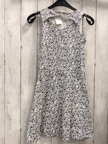 Garcia Kleid Gr. 140  weiß blau hellblau Leoprint