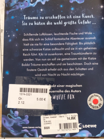   Buch Dream Keeper Aufbruch ins Reich der Träume 