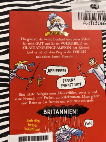   Buch Julius Zebra: Boxen mit den Briten 