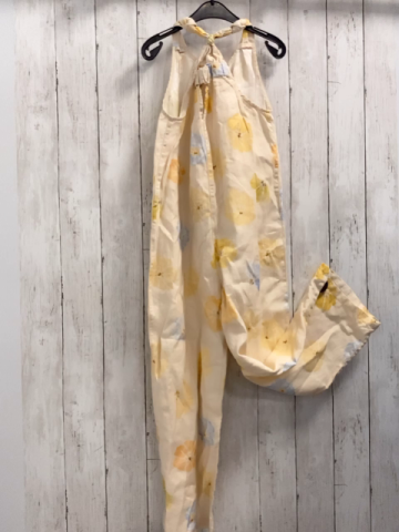 Zara  Jumpsuit  Gr. 152  beige hellblau orange gelbe Blumen