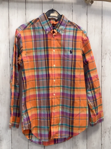 Ralph Lauren  Hemd  Gr. 140  orange bunt kariert 