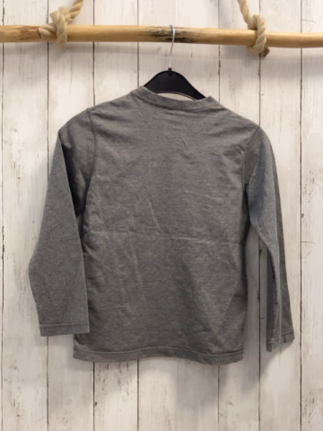Benetton Langarmshirt Gr. 134  grau blaue Schrift