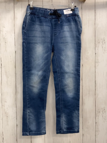  Hose Gr. 134  blau Jeans Kordel