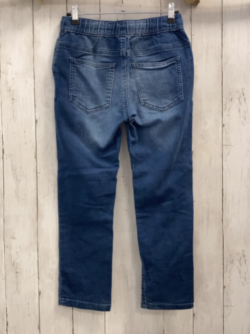  Hose Gr. 134  blau Jeans Kordel