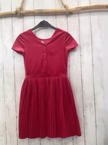 Okaidi Kleid Gr. 152  pink Samt Faltenrock