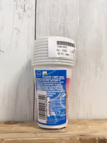 neu  Trinkbecher  10 Stück   Disney Prinzessinnen