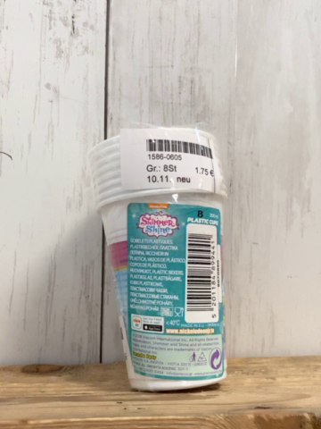 neu  Trinkbecher  8 Stück   Shimmer Shine 