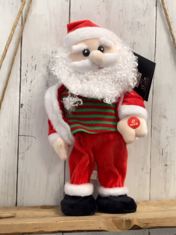 neu  Plüschspielzeug  Weihnachtsmann mit Batterie 