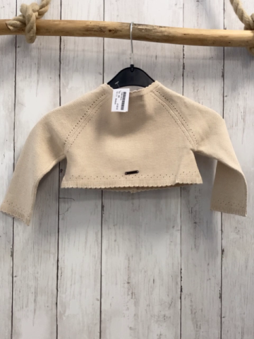 Boboli  Strickjacke  Gr. 86  beige mit golden Glitzer 
