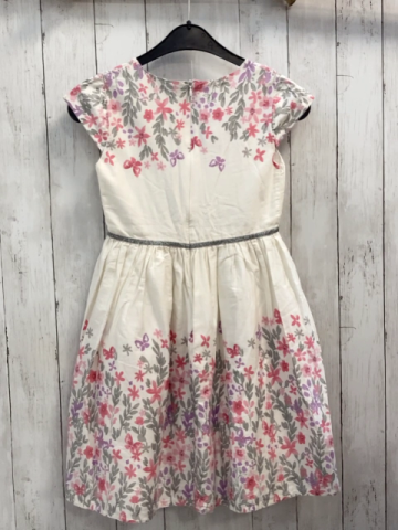 Manguun Kleid  Gr. 146/152  weiß + Blumen 