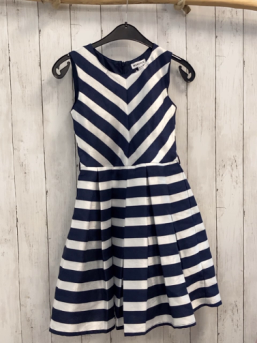 Manguun Kleid  Gr. 145/152  blau weiße Streifen