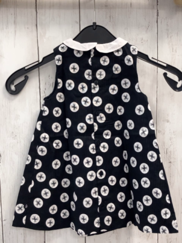 Obaibi Kleid  Gr. 68  schwraz weiße Kreise mit schwarzem Druck weißer Kragen