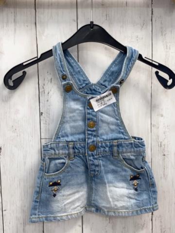 Zara  Trägerrock Gr. 74  blau Jeans 
