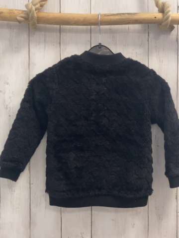  Plüschjacke Gr. 104  schwarz