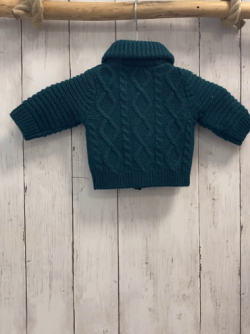 Kiabi Strickjacke Gr. 56  grün Strick großer Kragen