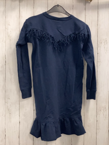 Vingino Kleid  Gr. 152  blau rostrote Samtschrift 