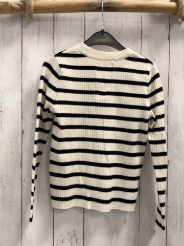 Zara  Pullover  Gr. 152  beige schwarze Streifen Strick 