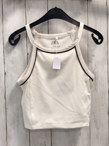 Zara  Sporttop  Gr. 158  weiß blauer Bund 