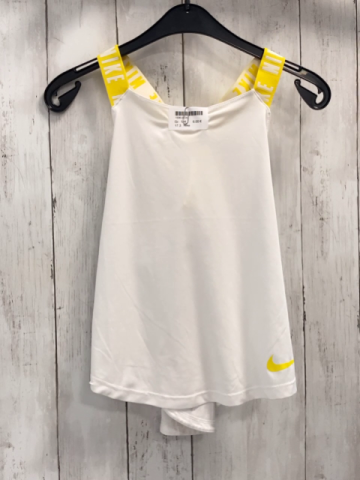 Nike  Sporttop  Gr. 134  weiß gelb weiße Träger mit Schrift 