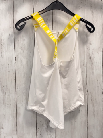 Nike  Sporttop  Gr. 134  weiß gelb weiße Träger mit Schrift 