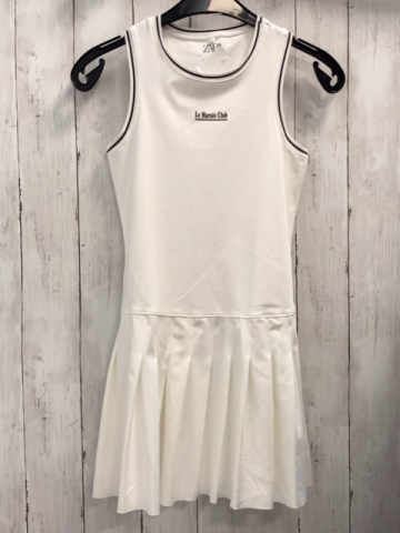 Zara  Tenniskleid Gr. 152  weiß schwarze Nähte 