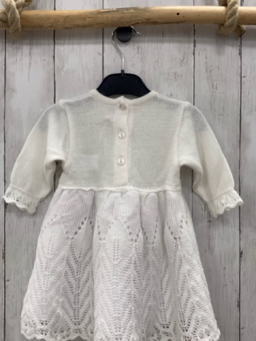 Hobea  Kleid  Gr. 80  weiß Strick Rock mit Lochmuster 